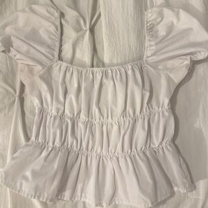 Miss Selfie Crisp White Top